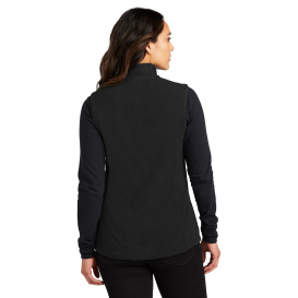 Port Authority L152 Ladies Accord Microfleece Vest - Black