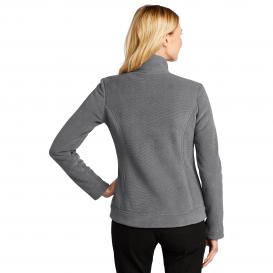 Port Authority L211 Ladies Ultra Warm Brushed Fleece Jacket - Gusty Grey/Sterling Grey