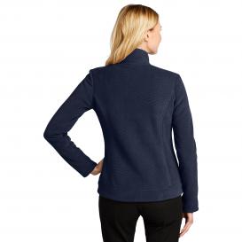 Port Authority L211 Ladies Ultra Warm Brushed Fleece Jacket - Insignia Blue/River Blue Navy