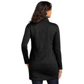 Port Authority L425 Ladies Arc Sweater Fleece Long Jacket - Deep Black