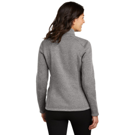 Port Authority L428 Ladies Arc Sweater Fleece Jacket - Deep Smoke Heather