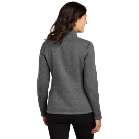 Port Authority L428 Ladies Arc Sweater Fleece Jacket - Grey Smoke Heather