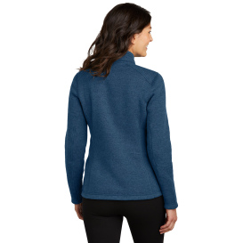 Port Authority L428 Ladies Arc Sweater Fleece Jacket - Insignia Blue Heather