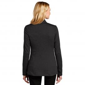 Port Authority L905 Ladies Cozy Fleece Jacket - Deep Black Heather