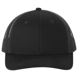 Port Authority LC111 Snapback Ponytail Trucker Cap - Black