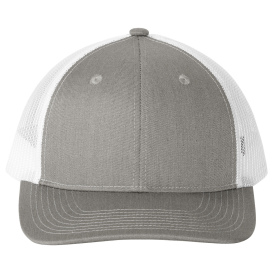 Port Authority LC111 Snapback Ponytail Trucker Cap - Heather Grey/White