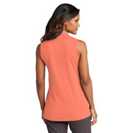 Port Authority LK110SV Ladies Dry Zone UV Micro-Mesh Sleeveless Polo - Coral Splash