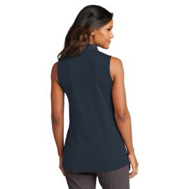 Port Authority LK110SV Ladies Dry Zone UV Micro-Mesh Sleeveless Polo - River Blue Navy