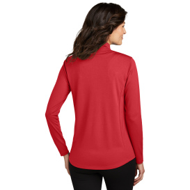 Port Authority LK112 Ladies Dry Zone UV Micro-Mesh 1/4-Zip - Rich Red