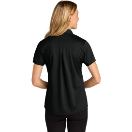 Port Authority LK240 Ladies Wearever Performance Pique Polo - Deep Black