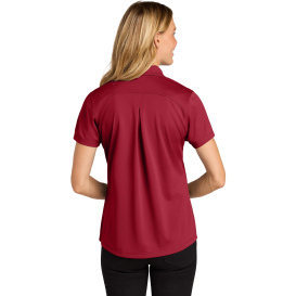 Port Authority LK240 Ladies Wearever Performance Pique Polo - Rich Red