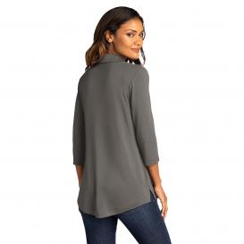 Port Authority LK5601 Ladies Luxe Knit Tunic - Sterling Grey