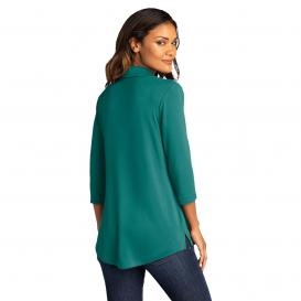 Port Authority LK5601 Ladies Luxe Knit Tunic - Teal Green | Full Source