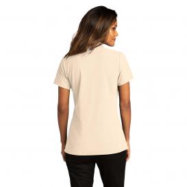 Port Authority LK810 Ladies SuperPro React Polo - Ecru