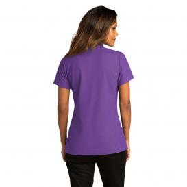 Port Authority LK810 Ladies SuperPro React Polo - Purple