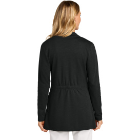 Port Authority LK820 Ladies Breakwater Open Cardigan - Deep Black