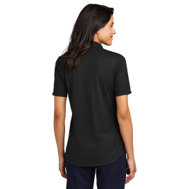 Port Authority LK830 Ladies Fine Pique Blend Polo - Black Heather