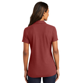 Port Authority LK867 Ladies C-FREE Cotton Blend Pique Polo - Garnet