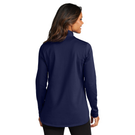Port Authority LK880 Ladies C-FREE Double Knit 1/4-Zip - True Navy