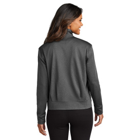 Port Authority LK881 Ladies C-FREE Double Knit Full-Zip - Grey Steel Heather