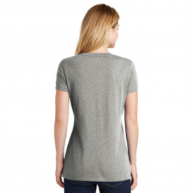New Era LNEA101 Ladies Heritage Blend V-Neck Tee - Light Graphite Twist
