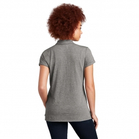 New Era LNEA301 Ladies Slub Twist Polo - Shadow Grey Twist