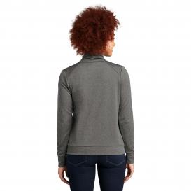 New Era LNEA530 Ladies Performance Terry Full-Zip Cowl Jacket - Graphite Heather