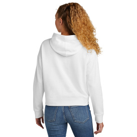 New Era LNEA550 Ladies Comeback Fleece Pullover Hoodie - White