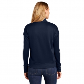 New Era LNEA650 Ladies Track Jacket - True Navy/White