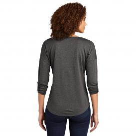 OGIO LOG141 Ladies Gravitate Scoop 3/4-Sleeve - Dark Heather Grey
