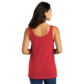 Port & Company LPC099TT Ladies Beach Wash Garment-Dyed Tank - Poppy
