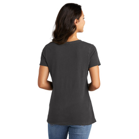 Port & Company LPC099V Ladies Beach Wash Garment-Dyed V-Neck Tee - Coal