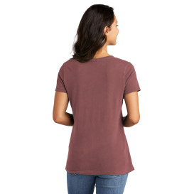 Port & Company LPC099V Ladies Beach Wash Garment-Dyed V-Neck Tee - Nostalgia Rose