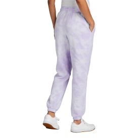 Port & Company LPC140P Ladies Beach Was Cloud Tie-Dye Sweatpant - Amethyst