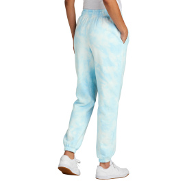 Port & Company LPC140P Ladies Beach Was Cloud Tie-Dye Sweatpant - Glacier
