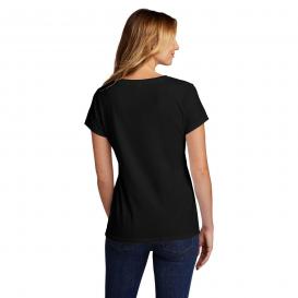 Port & Company LPC330V Ladies Tri-Blend V-Neck Tee - Black