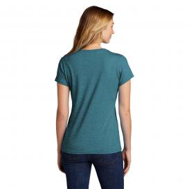 Port & Company LPC330V Ladies Tri-Blend V-Neck Tee - Vivid Teal Heather