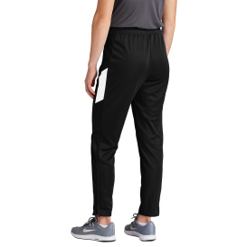 Sport-Tek LPST800 Ladies Travel Pants - Black/White
