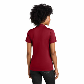 Sport-Tek LST104 Ladies Competitor United Polo - Deep Red/White