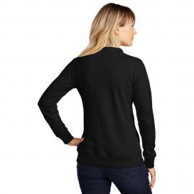 Sport-Tek LST274 Ladies Lightweight French Terry Bomber - Black