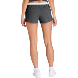 Sport-Tek LST311 Ladies Jersey Knit Squad Shorts - Dark Gray Heather