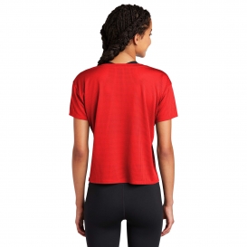 Sport-Tek LST411 Ladies PosiCharge Draft Crop Tee - True Red