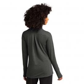 Sport-Tek LST560 Ladies Sport-Wick Flex Fleece Full-Zip - Dark Grey Heather