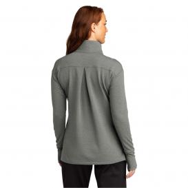 Sport-Tek LST561 Ladies Sport-Wick Flex Fleece 1/4-Zip - Light Grey Heather