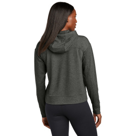 Sport-Tek LST562 Ladies Sport-Wick Flex Fleece Pullover Hoodie - Dark Grey Heather