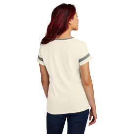 Sport-Tek LST6041 Ladies Halftime Notch Neck Tee - Ecru/Vintage Heather