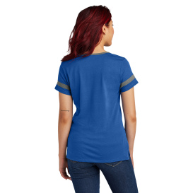 Sport-Tek LST6041 Ladies Halftime Notch Neck Tee - True Royal/Vintage Heather