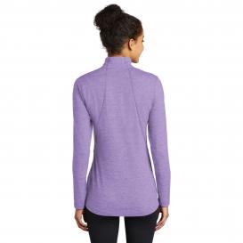 Sport-Tek LST711 Ladies Exchange 1.5 Long Sleeve 1/2-Zip Pullover - Hyacinth Heather
