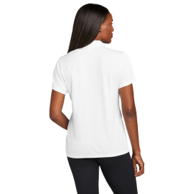 Sport-Tek LST725 Ladies PosiCharge Re-Compete Polo - White