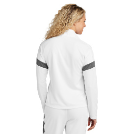 Sport-Tek LST800 Ladies Sport-Wick Fleece Full-Zip Jacket - White/Iron Grey